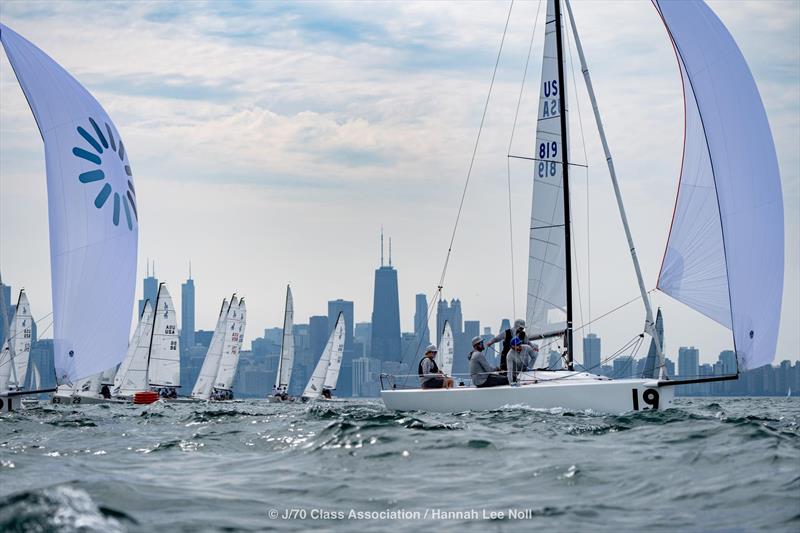 J/70 North Americans in the Windy City photo copyright Hannah Lee Noll taken at Chicago Yacht Club and featuring the J70 class