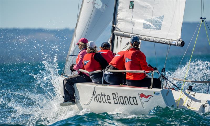 Teams traveled from across Australia - 2024 Women's Sportsboat Regatta day 1 photo copyright Alex Dare / Down Under Sail taken at Blairgowrie Yacht Squadron and featuring the J70 class