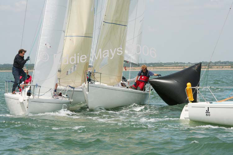 Action from the J80 Nationals sailed from Hamble photo copyright Eddie Mays taken at Royal Southern Yacht Club and featuring the J80 class