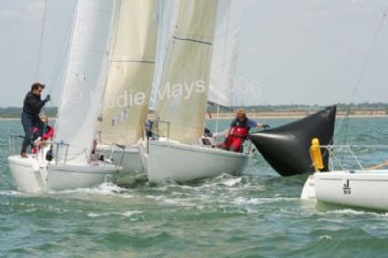 Action from the J80 Nationals sailed from Hamble