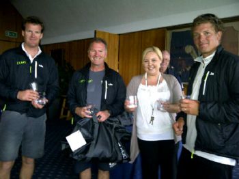 Second place Slightly Steamy at the MIQ Logistics J80 Nationals Prize Giving