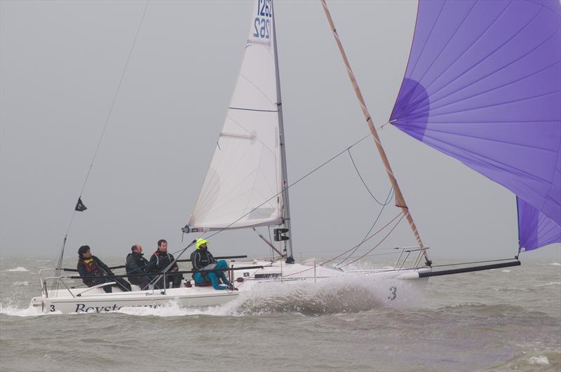 Boysterous  on day 4 of the Brooks Macdonald Warsash Spring Series photo copyright Iain McLuckie taken at Warsash Sailing Club and featuring the J80 class