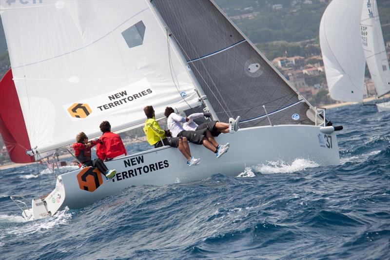 J80 Europeans at Barcelona day 3 photo copyright Luis Fernández taken at  and featuring the J80 class