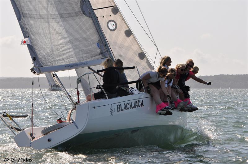 The Dubarry Women's Open Keelboat Championship returns in 2015 photo copyright B. Malas taken at Hamble River Sailing Club and featuring the J80 class