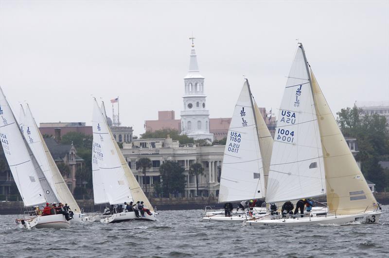 J/80s have been a staple of Sperry Charleston Race Week since almost the very beginning, and they look as good today as they looked a decade ago in front of the City photo copyright Charleston Race Week / Tim Wilkes taken at Charleston Yacht Club and featuring the J80 class