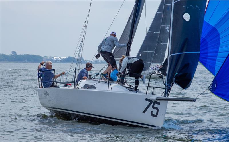Church Key, first time winners at Charleston Race Week at Patriots Point photo copyright Rick Wall / CRW 2024 taken at Charleston Yacht Club and featuring the J/88 class