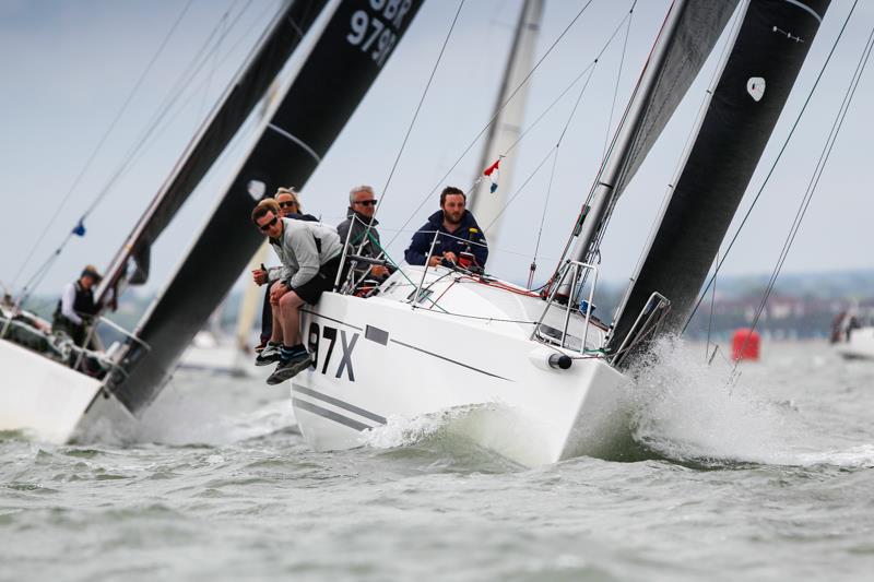 Andy Howe and Annie Kelly's J/97 Black Jack II at the North Sails June Regatta photo copyright RSrnYC / Paul Wyeth taken at Royal Southern Yacht Club and featuring the J/97 class
