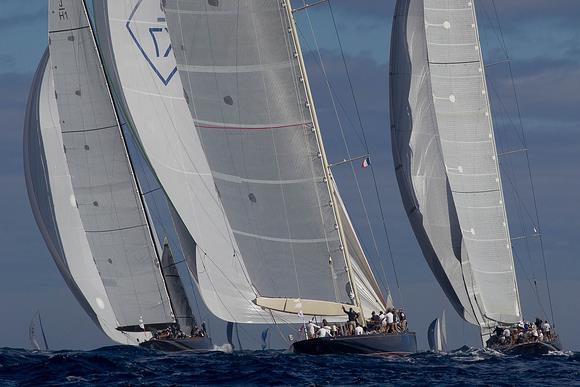 Lionheart, Velsheda and Shamrock at Les Voiles de St Tropez day 4 photo copyright Ian Roman taken at  and featuring the J Class class