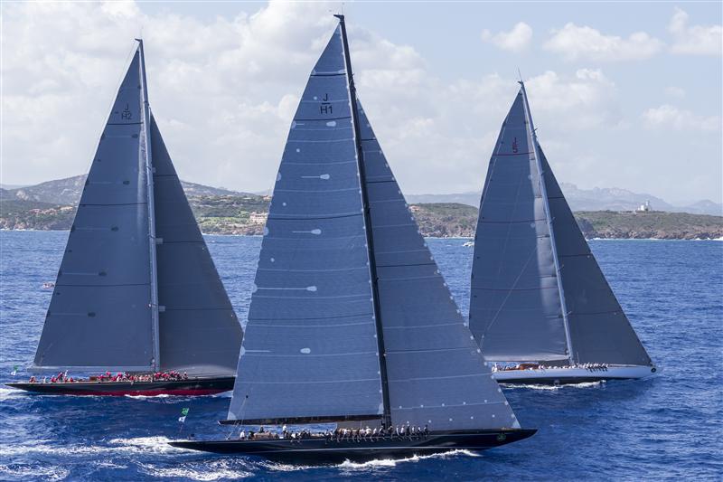 J Class yachts on day 1 of the Maxi Yacht Rolex Cup photo copyright Carlo Borlenghi / Rolex taken at Yacht Club Costa Smeralda and featuring the J Class class