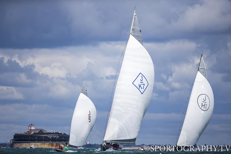 Day 3 of the RYS Bicentenary International Regatta photo copyright Alex Irwin / www.sportography.tv taken at Royal Yacht Squadron and featuring the J Class class