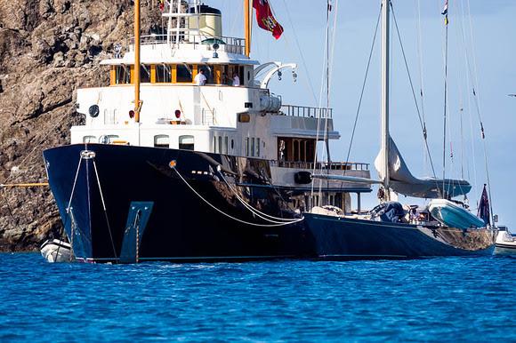Bystander & Velsheda photo copyright Cory Silken taken at Saint Barth Yacht Club and featuring the J Class class