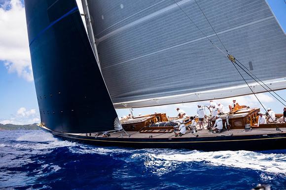 Topaz during the King's Hundred Guinea Trophy photo copyright Cory Silken taken at Saint Barth Yacht Club and featuring the J Class class