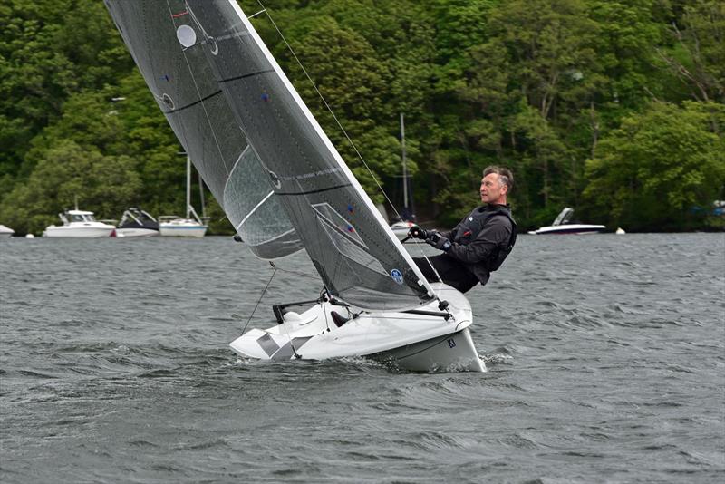 Jason King during the K1 Open at Windermere photo copyright Paul Higgins taken at South Windermere Sailing Club and featuring the K1 class