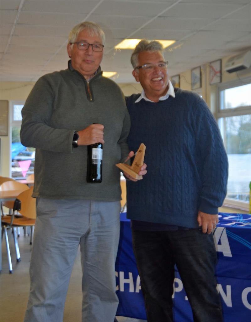 Hilly and Geoff King, who came second and third respectively in the K1 2023 Travellers Trophy  photo copyright K1 Class taken at Broxbourne Sailing Club and featuring the K1 class
