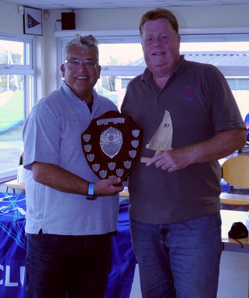 Jeremy Hudson, winner of the K1 2023 Travellers Trophy  photo copyright K1 Class taken at Broxbourne Sailing Club and featuring the K1 class
