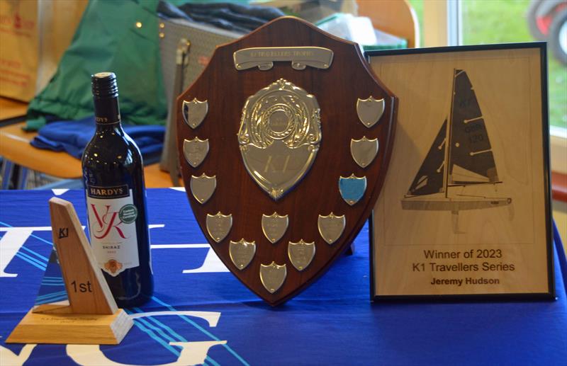 K1 2023 Travellers Trophy prizes photo copyright K1 Class taken at Broxbourne Sailing Club and featuring the K1 class
