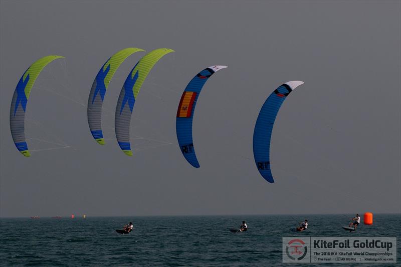 Day 2 of the IKA KiteFoil Gold Cup in Qatar photo copyright Shahjahan Moidin taken at  and featuring the Kiteboarding class