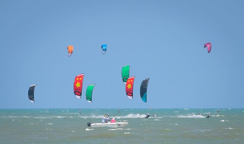 The battle for upcoming Youth Olympic Games photo copyright Alexandru Baranescu / KTA Media / IKA taken at  and featuring the Kiteboarding class