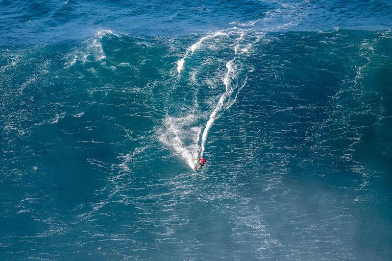 72ft at Jaws - Patri McLaughlin Sets New Kitesurfing World Record photo copyright Daniel Sullivan taken at  and featuring the Kiteboarding class