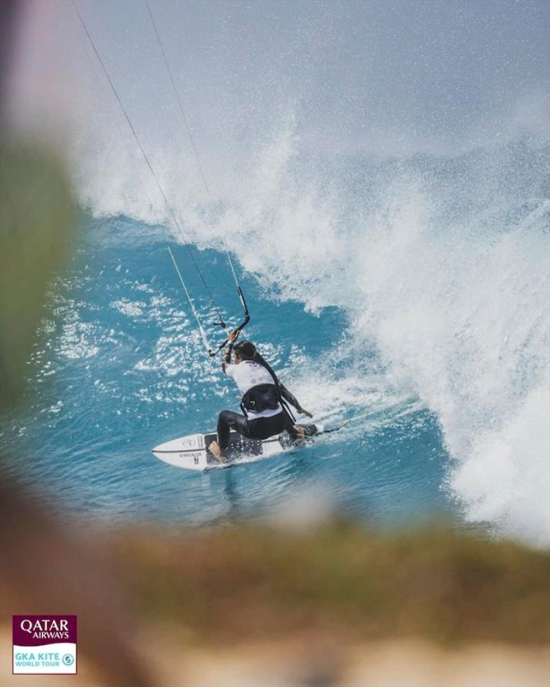 Charlotte Carpentier - GKA Kite-Surf World Cup Cape Verde 2024 - Day 4 photo copyright Lukas K Stiller taken at  and featuring the Kiteboarding class