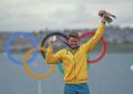 Tom Slingsby with his gold medal at London 2012 by onEdition