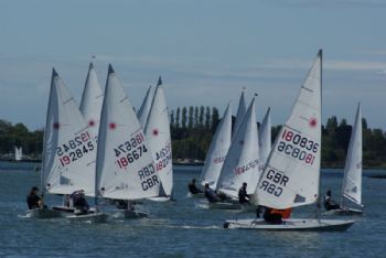 Sailors from fifteen clubs for the Laser South Coast GP at Dell Quay