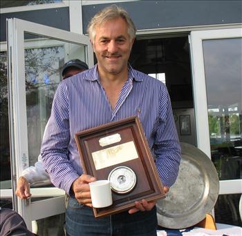 Steve Bartlett with the Laser Barometer at Tamesis