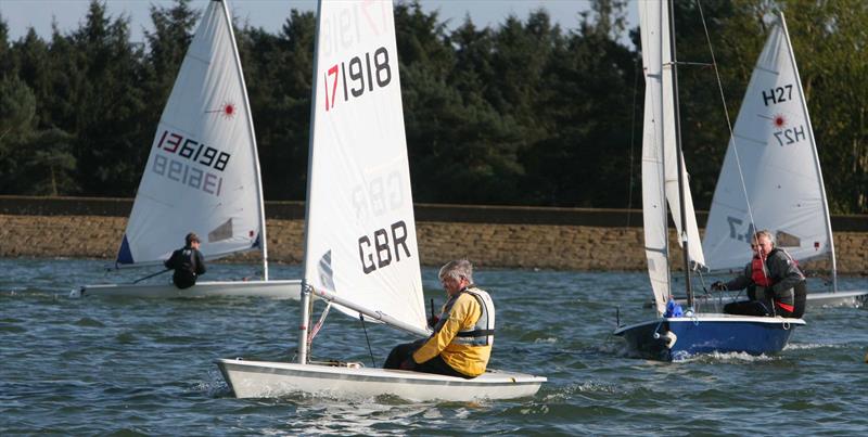 Sunday Sprint racing at Hollowell Sailing Club photo copyright Richard Sturt taken at Hollowell Sailing Club and featuring the ILCA 7 class