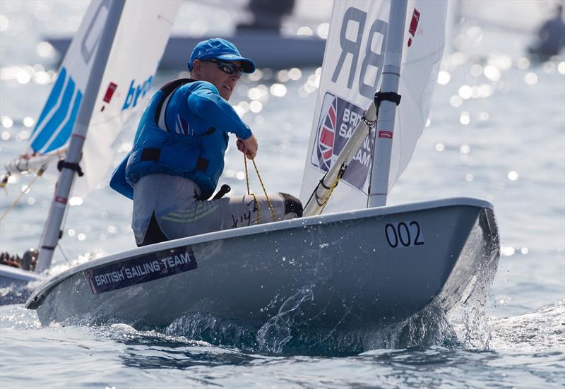 Nick Thompson on day 6 of the ISAF Sailing World Championship photo copyright Ocean Images / British Sailing Team taken at  and featuring the ILCA 7 class