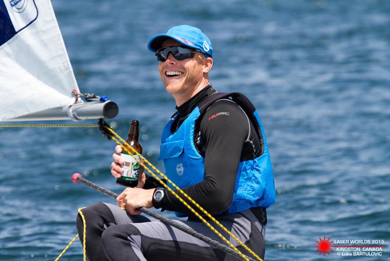 Nick Thompson wins the Laser Standard Men's Worlds photo copyright Luka Bartulovic / SailingShot taken at CORK and featuring the ILCA 7 class