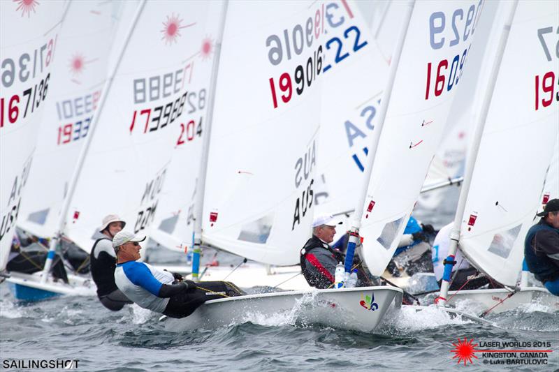 Laser Masters' Worlds day 3 photo copyright Luka Bartulovic / SailingShot taken at CORK and featuring the ILCA 7 class