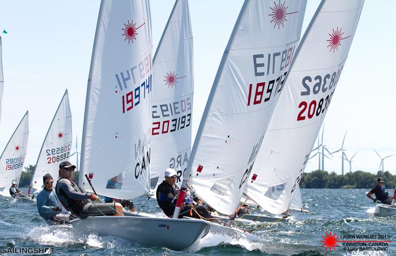 Laser Masters' Worlds day 4 photo copyright Luka Bartulovic / SailingShot taken at CORK and featuring the ILCA 7 class