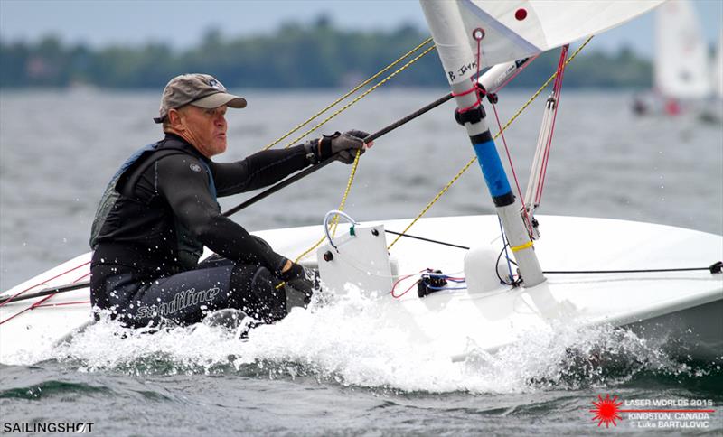 Laser Masters' Worlds day 6 photo copyright Luka Bartulovic / SailingShot taken at CORK and featuring the ILCA 7 class