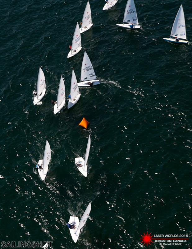 Laser Masters' Worlds day 7 photo copyright Luka Bartulovic / SailingShot taken at CORK and featuring the ILCA 7 class