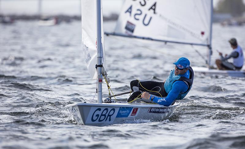 Nick Thompson on day 7 at the Aquece Rio – International Sailing Regatta photo copyright Ocean Images / British Sailing Team taken at  and featuring the ILCA 7 class