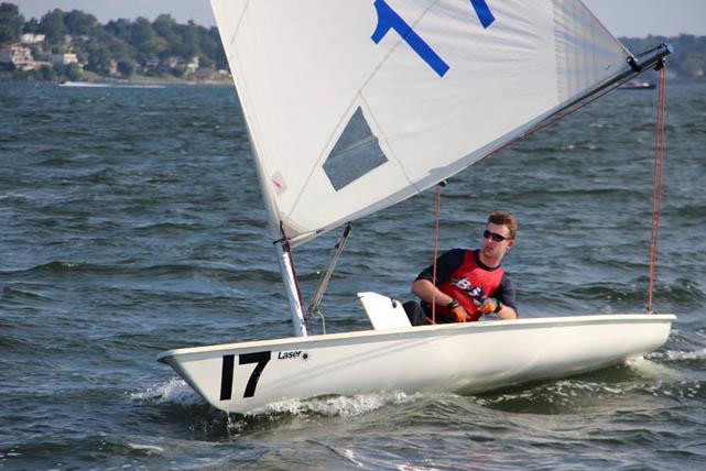 Ben Gratton at the Nevins Trophy during the BUSA-ICSA Student USA Tour 2015 photo copyright ICSA taken at  and featuring the ILCA 7 class