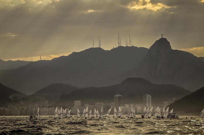 Laser racing at Aqueece Rio 2015 photo copyright Jesus Renedo / SailingEnergy / World Sailing taken at  and featuring the ILCA 7 class