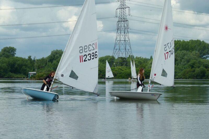Lasers at Fishers Green photo copyright Godfrey Clark taken at Fishers Green Sailing Club and featuring the ILCA 7 class