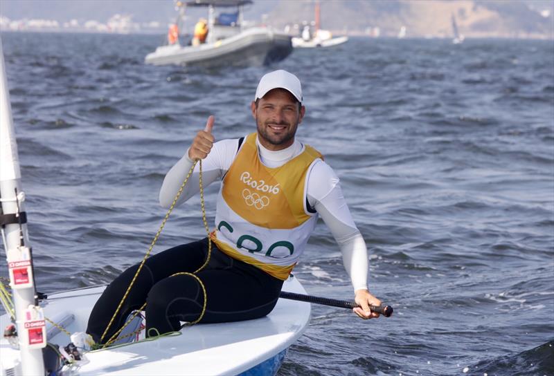 Silver for Tonci Stipanovic (CRO) in the Laser class at the Rio 2016 Olympic Sailing Competition photo copyright Sailing Energy / World Sailing taken at  and featuring the ILCA 7 class