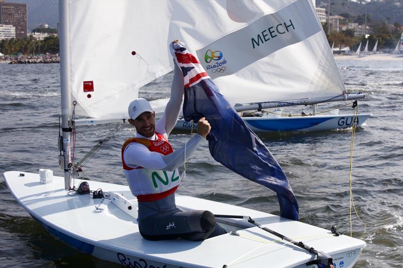 Bronze for Sam Meech (NZL) in the Laser class at the Rio 2016 Olympic Sailing Competition photo copyright Sailing Energy / World Sailing taken at  and featuring the ILCA 7 class