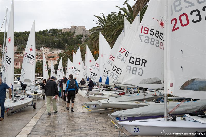 Laser Masters Europeans at Hvar, Croatia photo copyright Thom Touw / www.thomtouw.com taken at  and featuring the ILCA 7 class