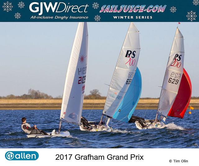 Craig Williamson during the GJW Direct Sailjuice Winter Series Grafham Grand Prix photo copyright Tim Olin / www.olinphoto.co.uk taken at Grafham Water Sailing Club and featuring the ILCA 7 class