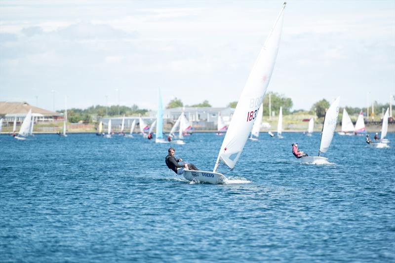 First beat during the Lloyd Hayes Junior Open Meeting at West Lancs photo copyright Paul Craven taken at West Lancashire Yacht Club and featuring the ILCA 7 class