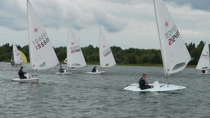 Lasers at Leigh & Lowton for the 2017 open meeting photo copyright Paul Allen taken at Leigh & Lowton Sailing Club and featuring the ILCA 7 class