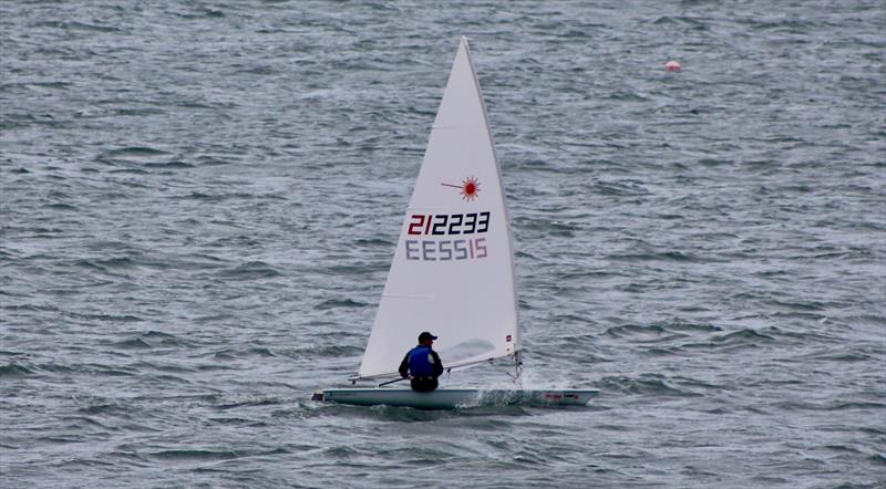Matt Howard leads the Standard fleet of the Laser Nationals at Abersoch photo copyright UKLA taken at South Caernarvonshire Yacht Club and featuring the ILCA 7 class