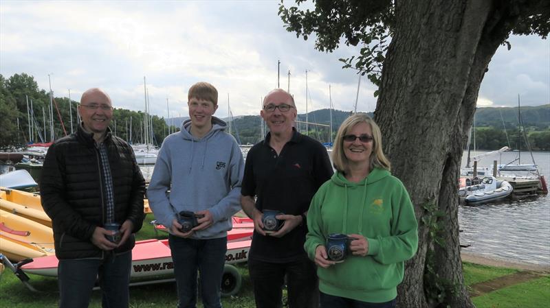 Some of the Laser Open prizewinners photo copyright Sue Giles taken at Ullswater Yacht Club and featuring the ILCA 7 class