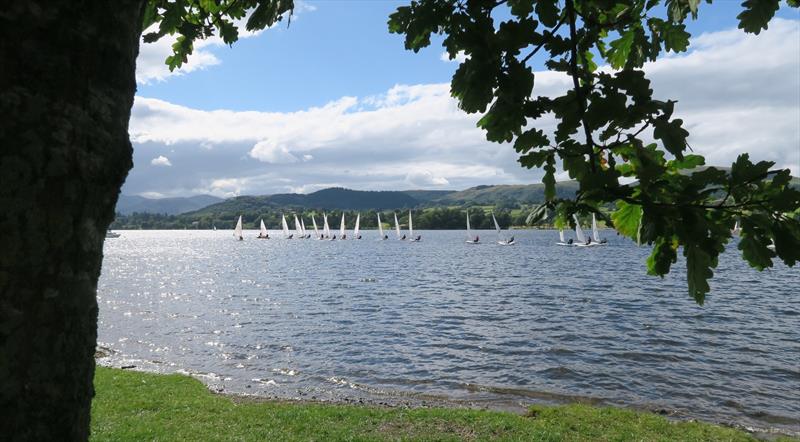 Lasers in action on Ullswater photo copyright Sue Giles taken at Ullswater Yacht Club and featuring the ILCA 7 class