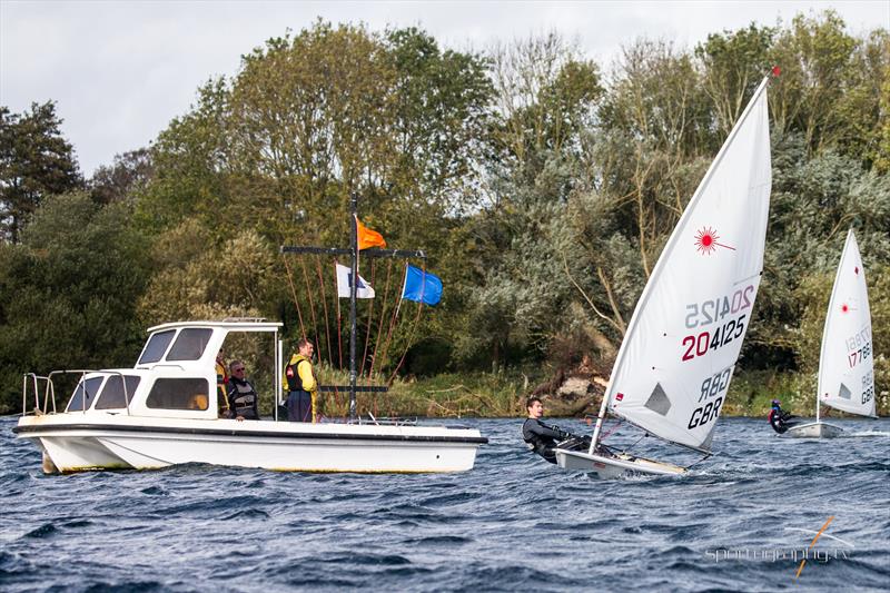A very windy Saturday Laser Open at Burghfield photo copyright David Irwin / www.sportography.tv taken at Burghfield Sailing Club and featuring the ILCA 7 class