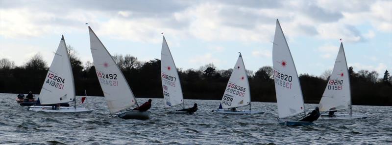 Before the gusts hit on day 6 of the Alton Water Frostbite Series photo copyright Emer Berry taken at Alton Water Sports Centre and featuring the ILCA 7 class