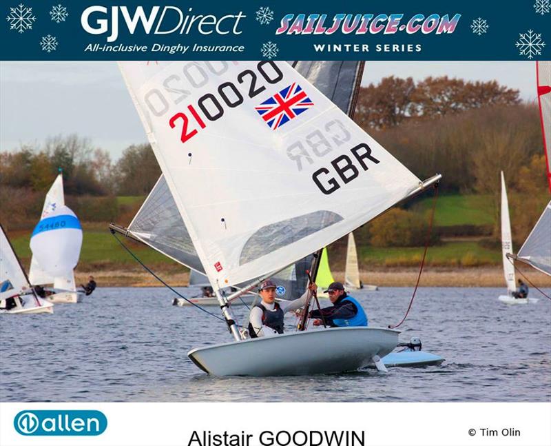 Alistair Goodwin wins the GJW Direct SailJuice Winter Series 2017/18 photo copyright Tim Olin / www.olinphoto.co.uk taken at  and featuring the ILCA 7 class
